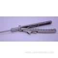 Laparoscopic Needle Holder V type handle Ratchet